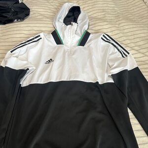 *SOLD* Adidas Men’s Adi Diaz Tango half-zip soccer training hoodie Large.